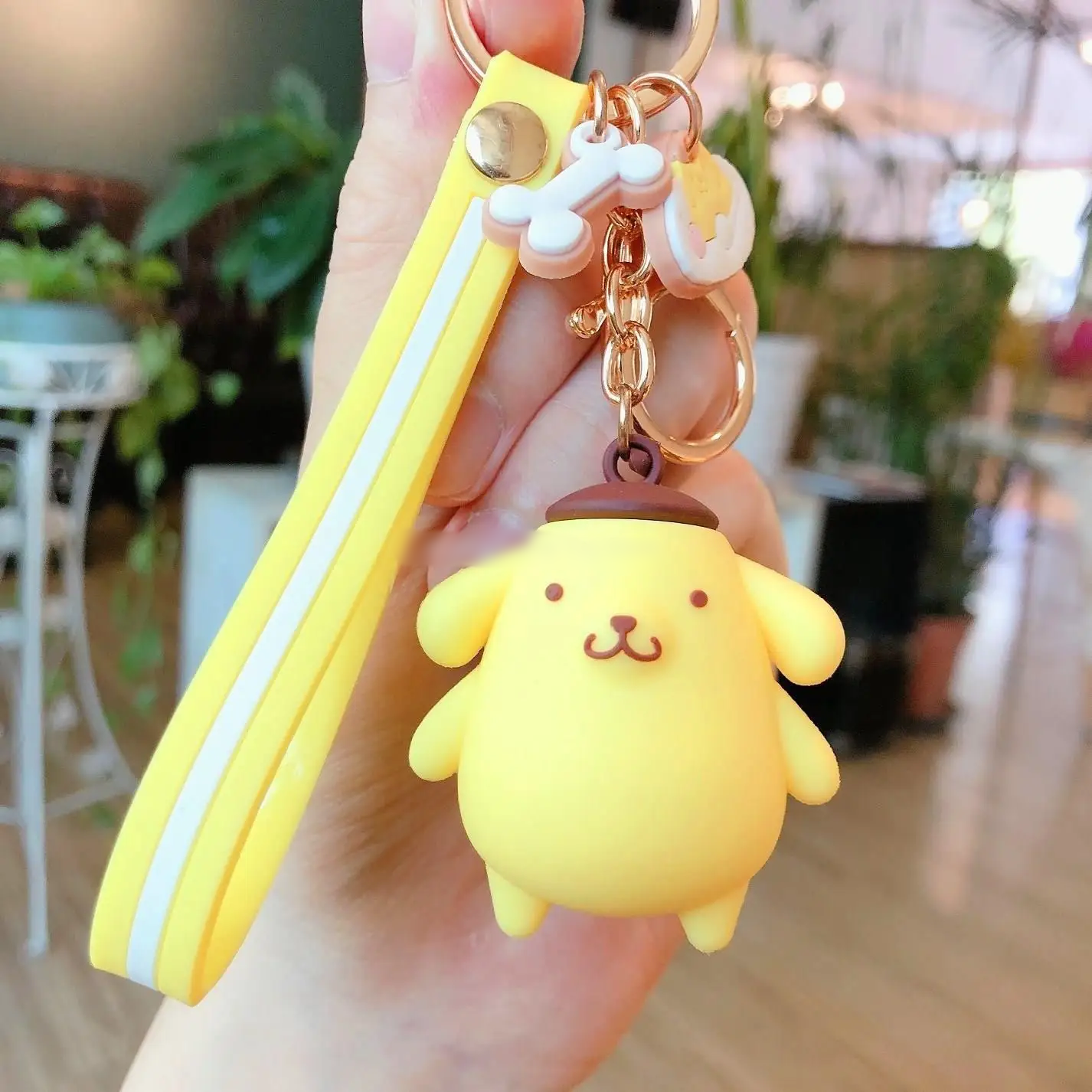 Kawaii Sanrio Pompompurin Keychain | Perfect for School Bags