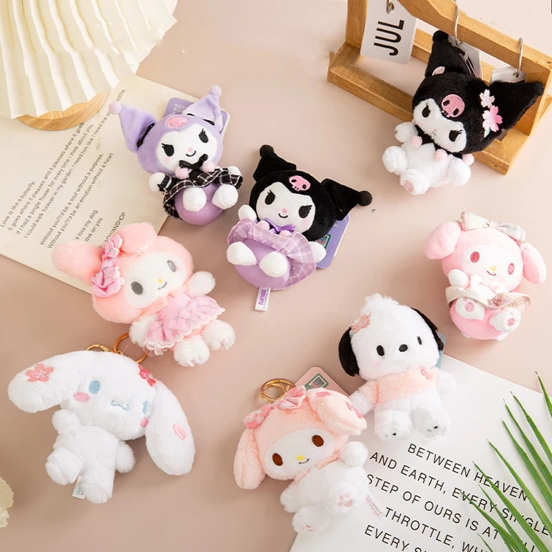 Sanrio Sakura Kuromi Plush Toys 10cm, 30cm