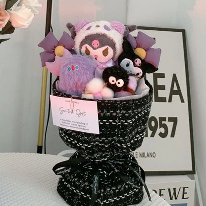 Sanrio Kawaii Doll Bouquet Kuromi | Cinnamoroll | MyMelody | Pompompurin | Hello Kitty