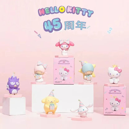 Sanrio 45th Anniversary Blind Box (Hello Kitty, My Melody, Pompompurin, Cinnamoroll, Bad Batz-Maru, Little Twin Stars)