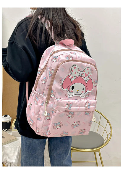 Large Capacity My Melody Canvas Backpack | Perfect for Students