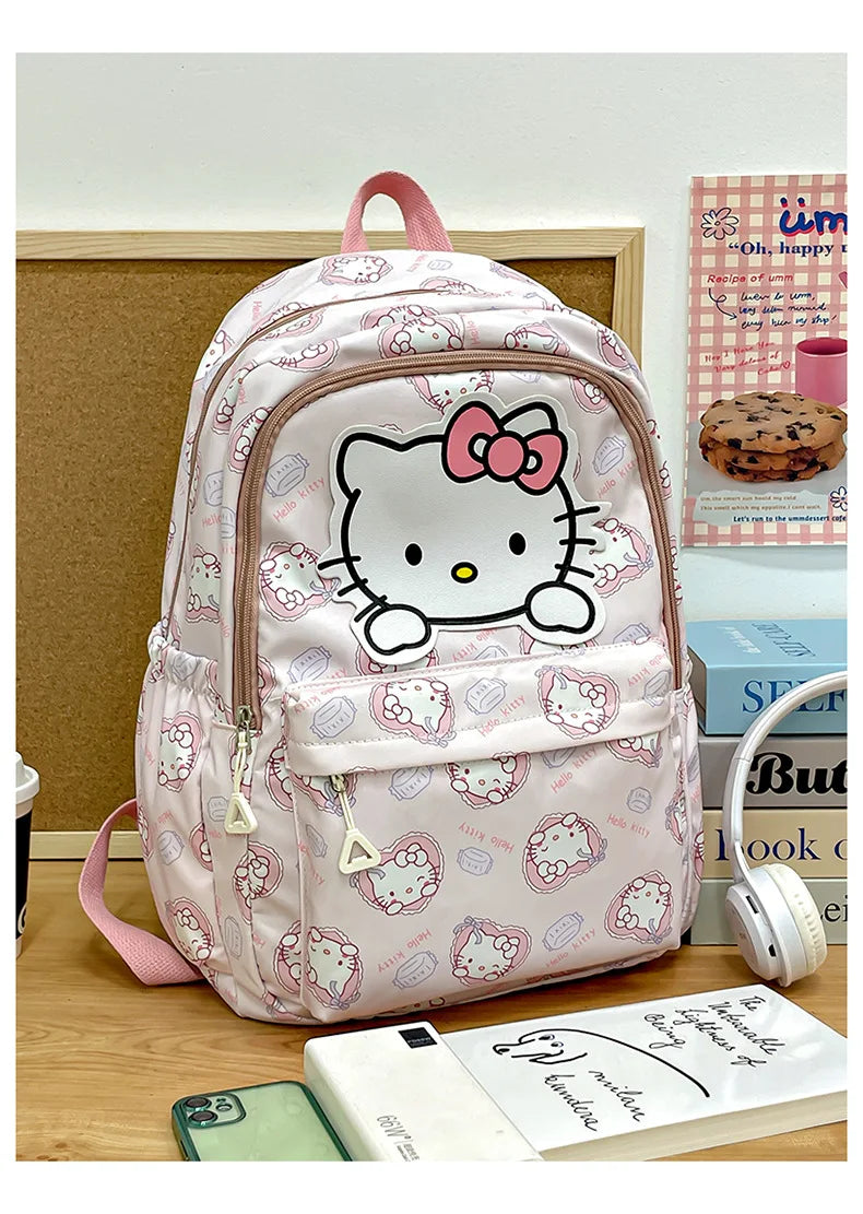 Large Capacity Hello Kitty Canvas Backpack