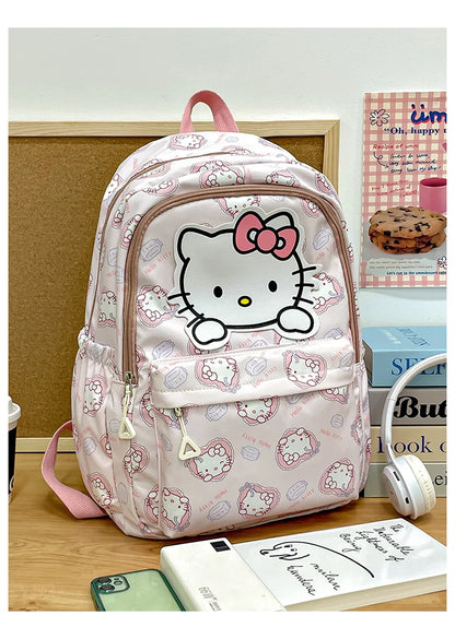 Large Capacity Hello Kitty Canvas Backpack