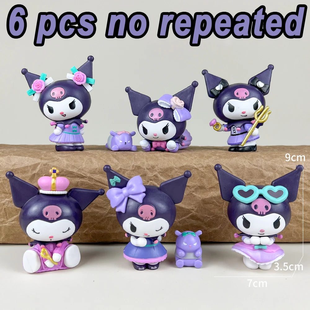 Party Series Sanrio Kuromi Figure Toy Set (6Pcs)