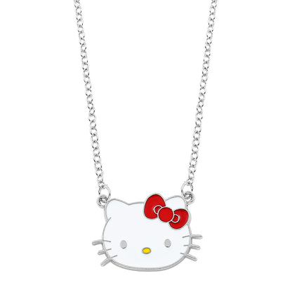 Cute Hello Kitty Enamel Pendant Necklace