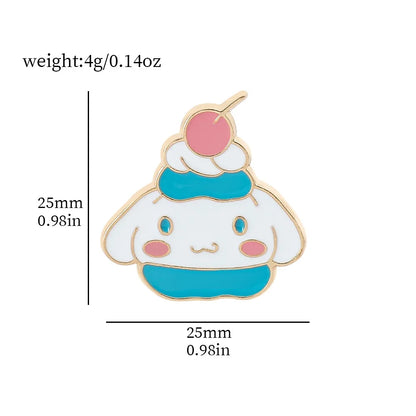 Brooches with Cinnamoroll Designs by Sanrio