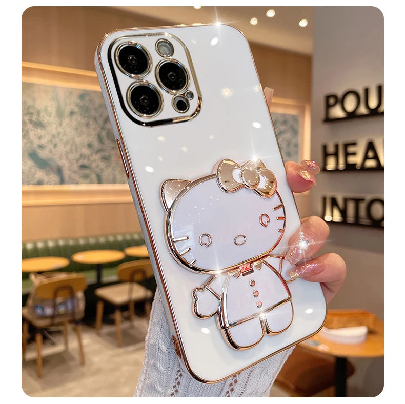 Hello Kitty Mirror and Bracket Holder Phone case 