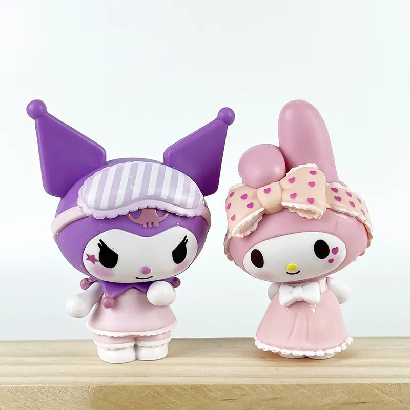 Sanrio Blind Box Cute Kuromi, My Melody Figures Toy | Pajamas Series Collection