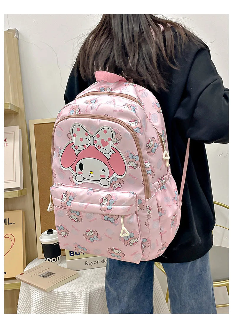 Spacious My Melody Canvas Backpack |