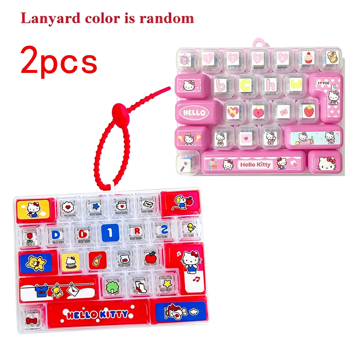 Sanrio Cute Clicky Keyboard Keychain | 26 Keys