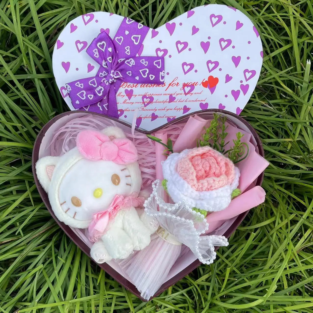 Sanrio Hello Kitty Plush Toy Heart Shape Gift Box | Hello Kitty Stuff Kyoota Sanrio Hello Kitty Plush Toy Heart Shape Gift Box | Hello Kitty Stuff Kyoota