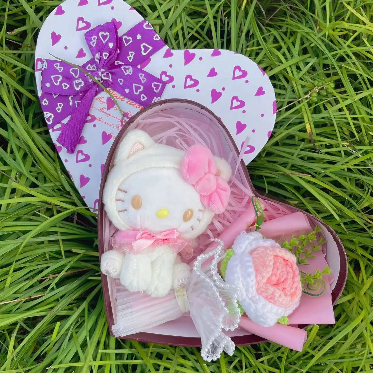 Sanrio Hello Kitty Plush Toy Heart Shape Gift Box | Hello Kitty Stuff Kyoota Sanrio Hello Kitty Plush Toy Heart Shape Gift Box | Hello Kitty Stuff Kyoota