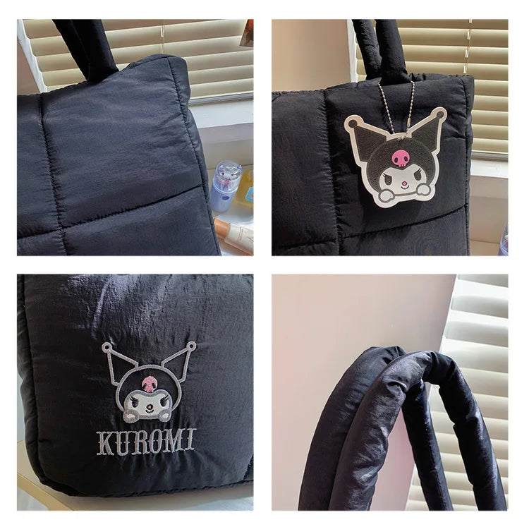 Sanrio Kuromi Puffer Puff Bag 