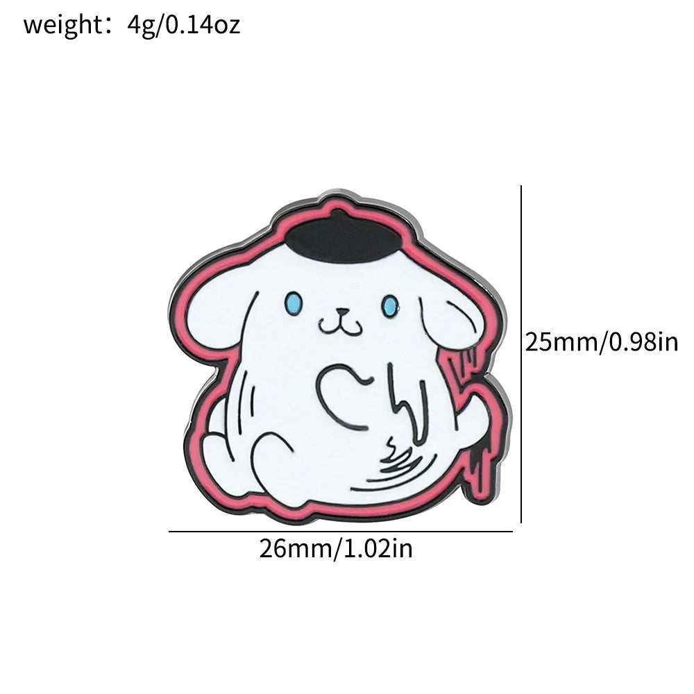 Zombie-Inspired Pompompurin Badges or Brooches