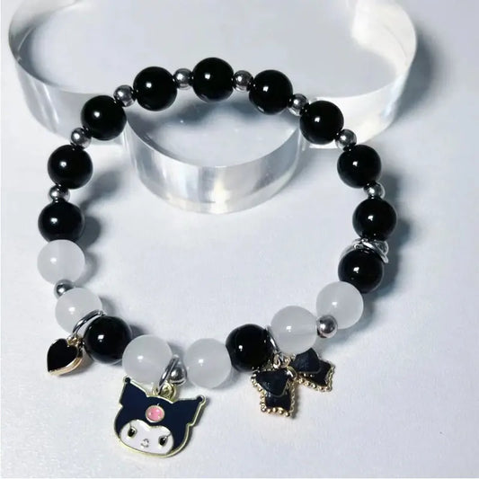 Sanrio Kuromi Beaded Bracelet