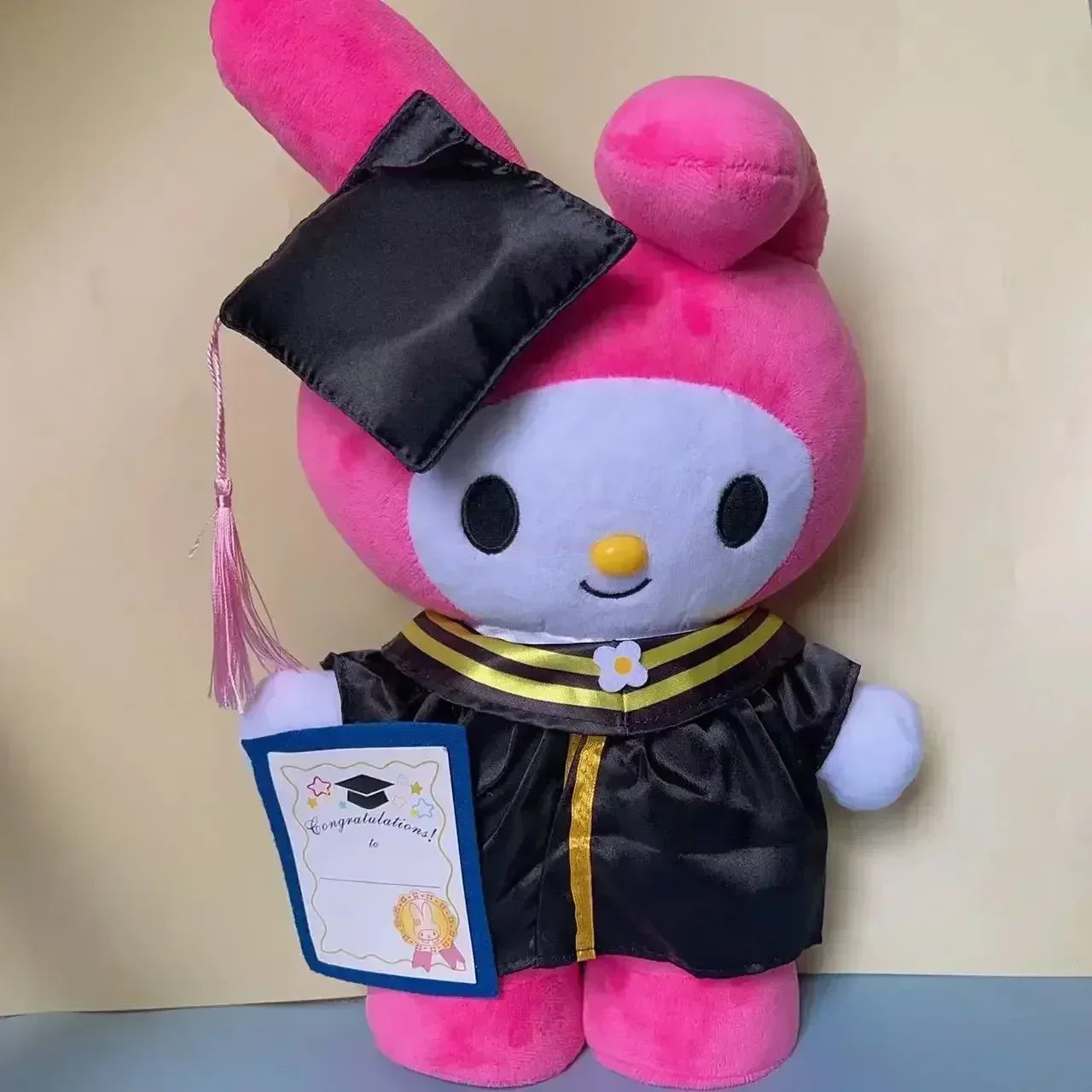 Graduation Cap and Gown My Melody Plush Toy from Sanrio