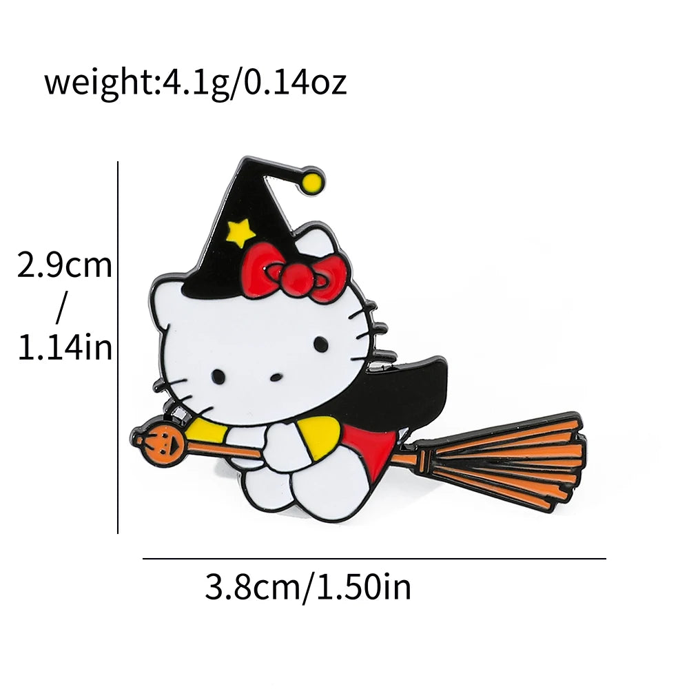 6-Piece Hello Kitty Halloween Brooch Set