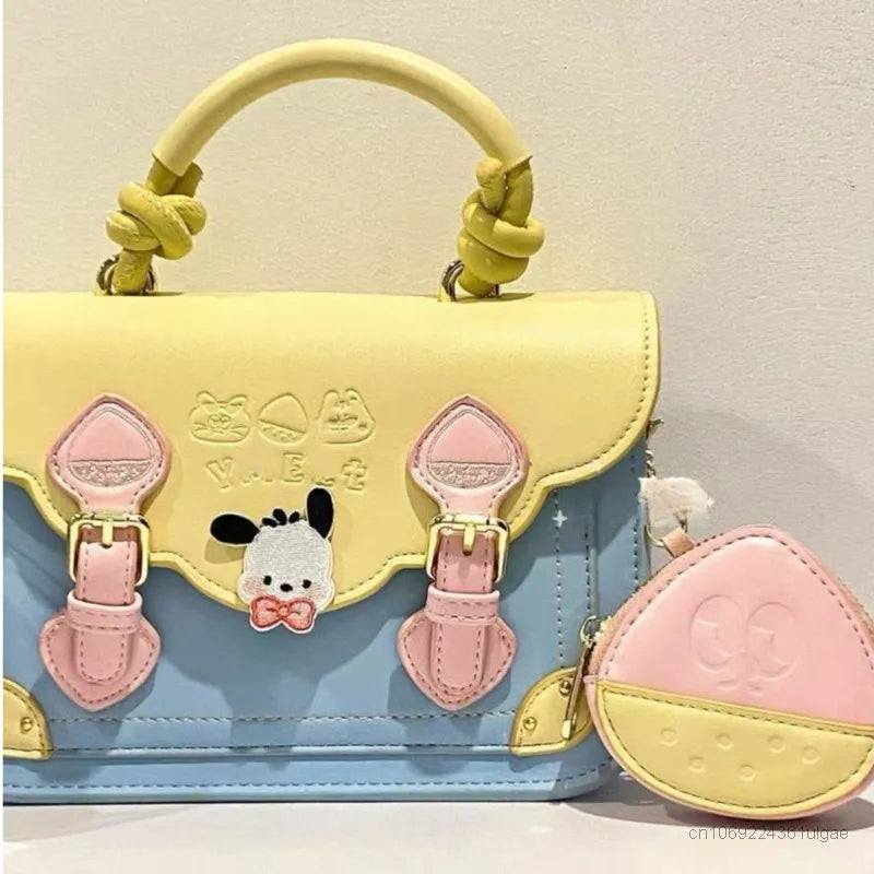 Sanrio Pochacco Fashion Messenger Bag | Luxury Design Aesthetic Handbags