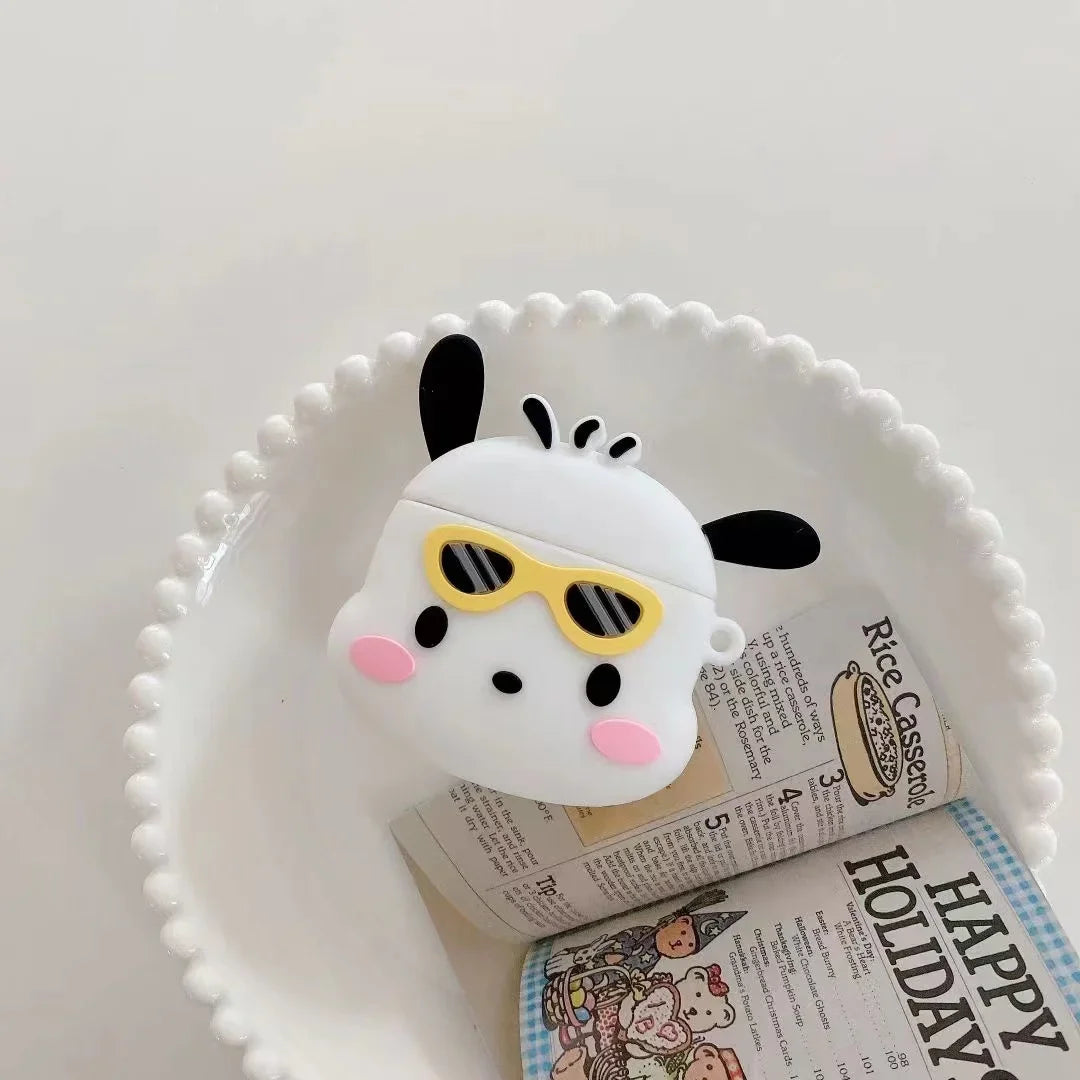 Pochacco in Sunglasses Silicone Airpod Case by Sanrio