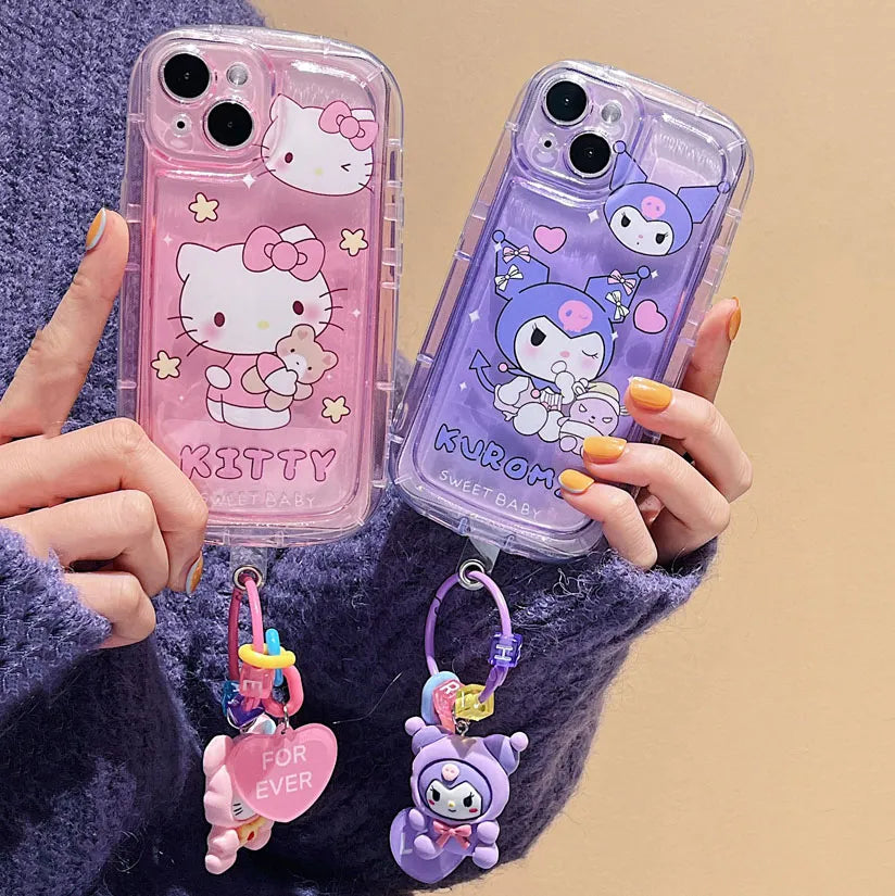 Sanrio Hello Kitty 3D Phone Case | Adorned with delightful doll ornaments