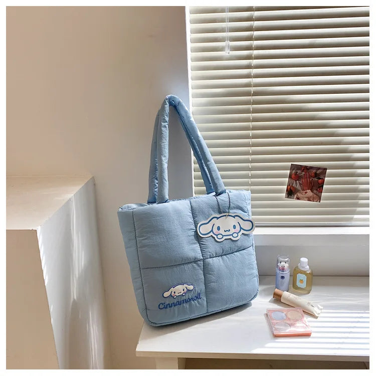 Sanrio Cinnamoroll Puffer Shoulder Bag | Puffy Tote Bag