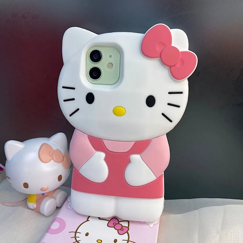 Sanrio Hello Kitty 3D Silicone Soft Back Cover