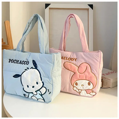 Sanrio Pochacco Shoulder Bag | Spacious Tote with Large Capacity