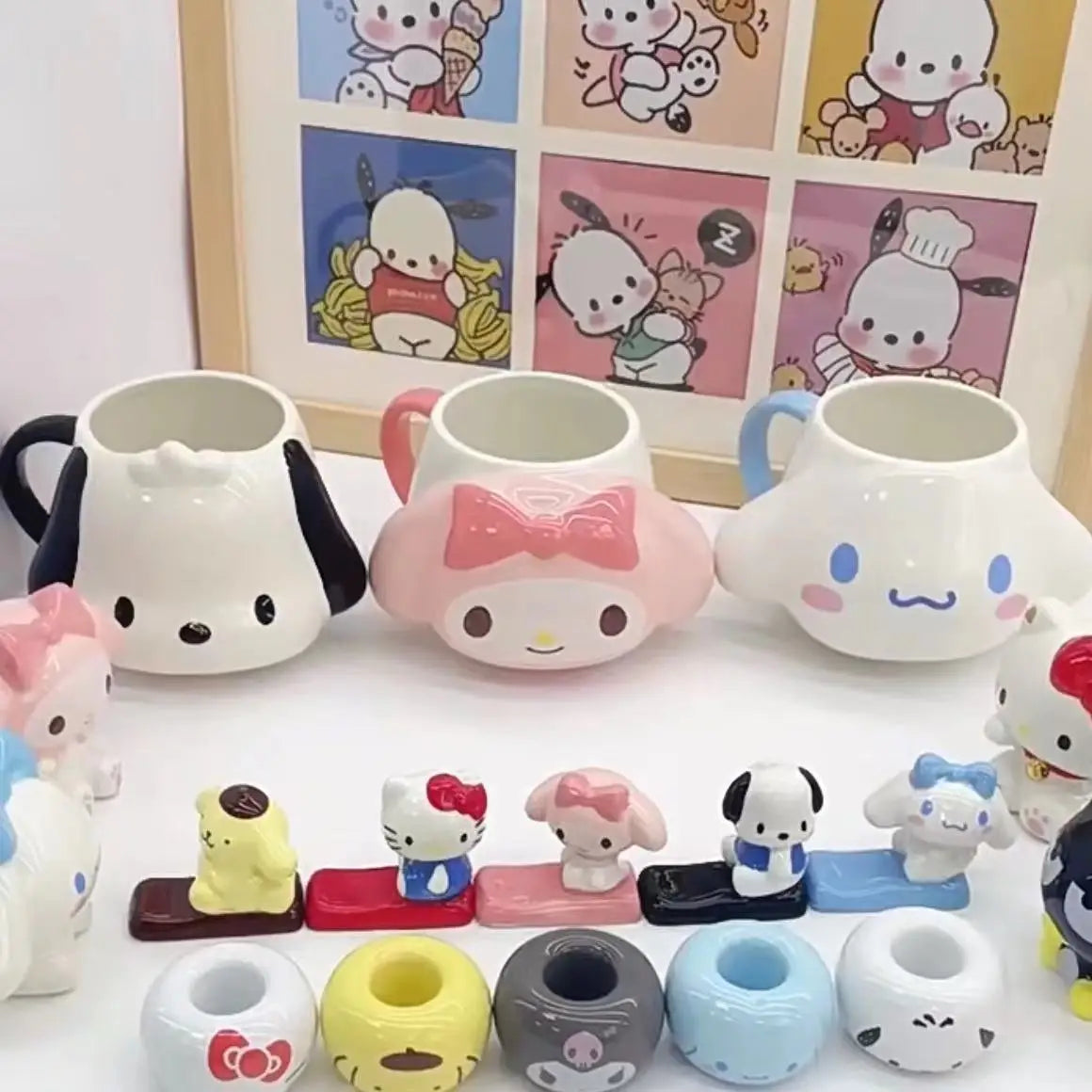 Sanrio Pochacco Ceramic Mug 400ml | Pochacco Coffee Cup