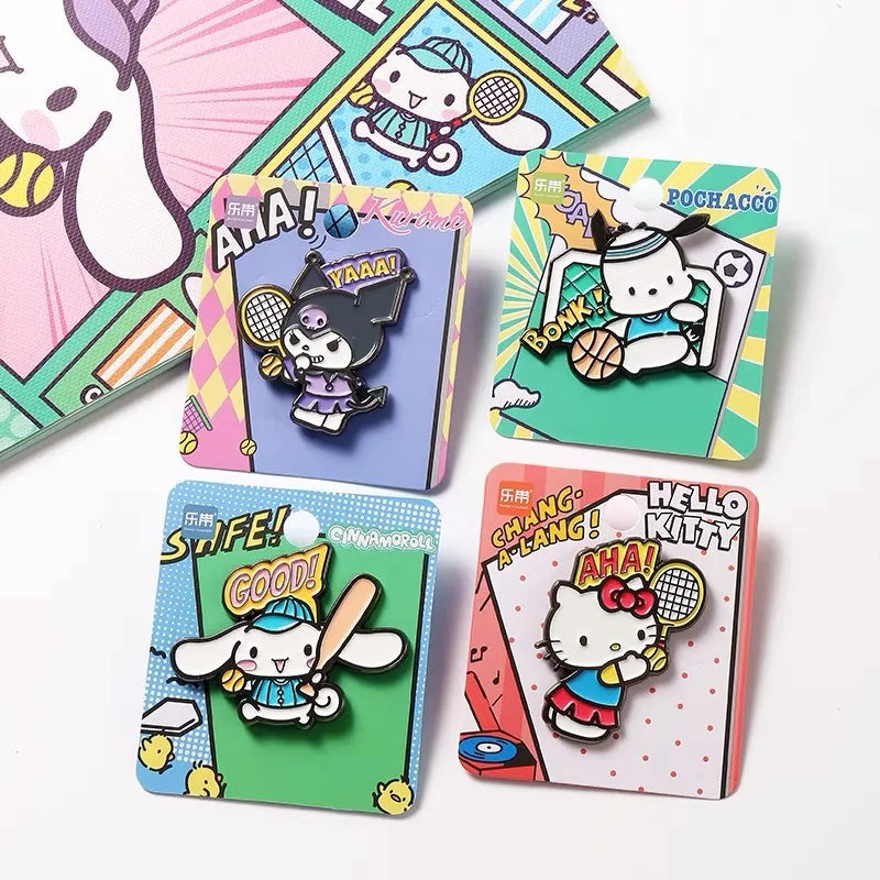 Sanrio Sports Day Badges (Hello Kitty, Kuromi, Pochacco, Cinnamoroll)