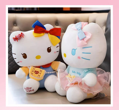 Sanrio Hello Kitty Plush Toy dress in blue and pink