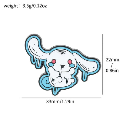 Zombie-Inspired Cinnamoroll Badges or Brooches