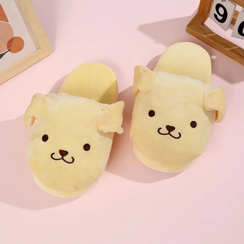 Sanrio Pompompurin Indoor Slippers | House Slippers with Moving Ears