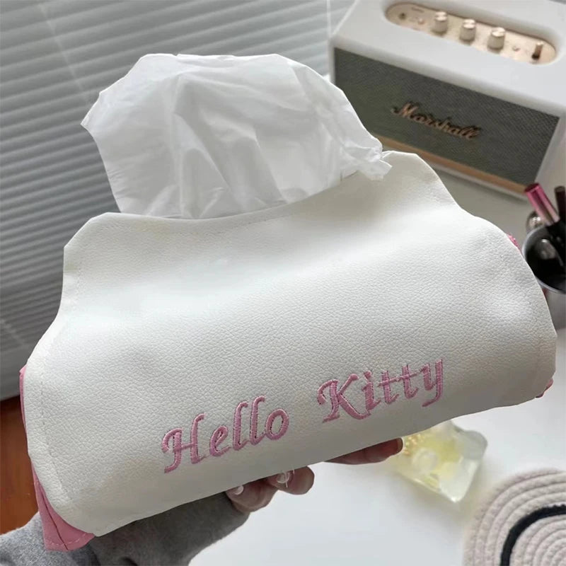 Pink and White Hello Kitty Tissue Box Cover from Sanrio