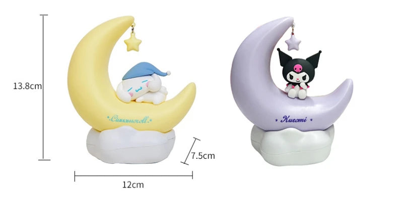 Sanrio Crescent LED Night Light Kuromi | Cinnamoroll | MyMelody