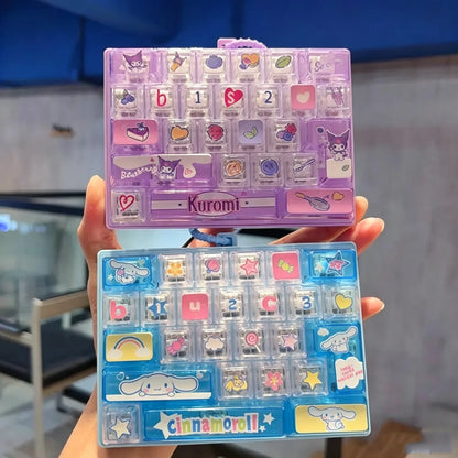Sanrio Cute Clicky Keyboard Keychain | 26 Keys