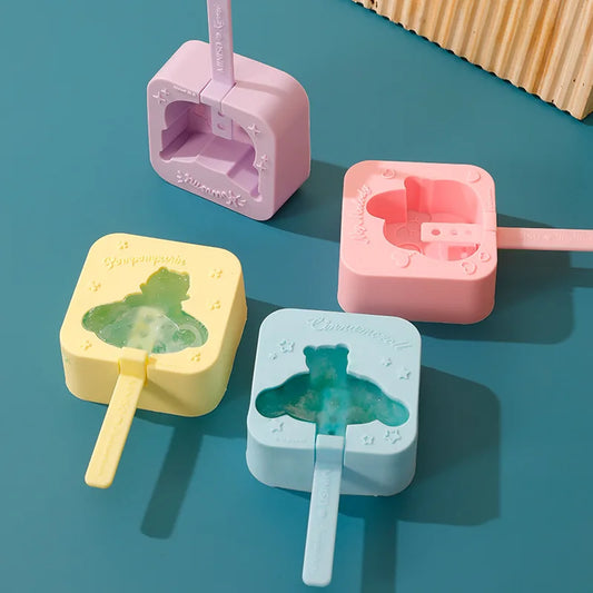 Sanrio Ice Cream Mold | Popsicle Mold | (Kuromi, My Melody, Cinnamoroll, Pompompurin)