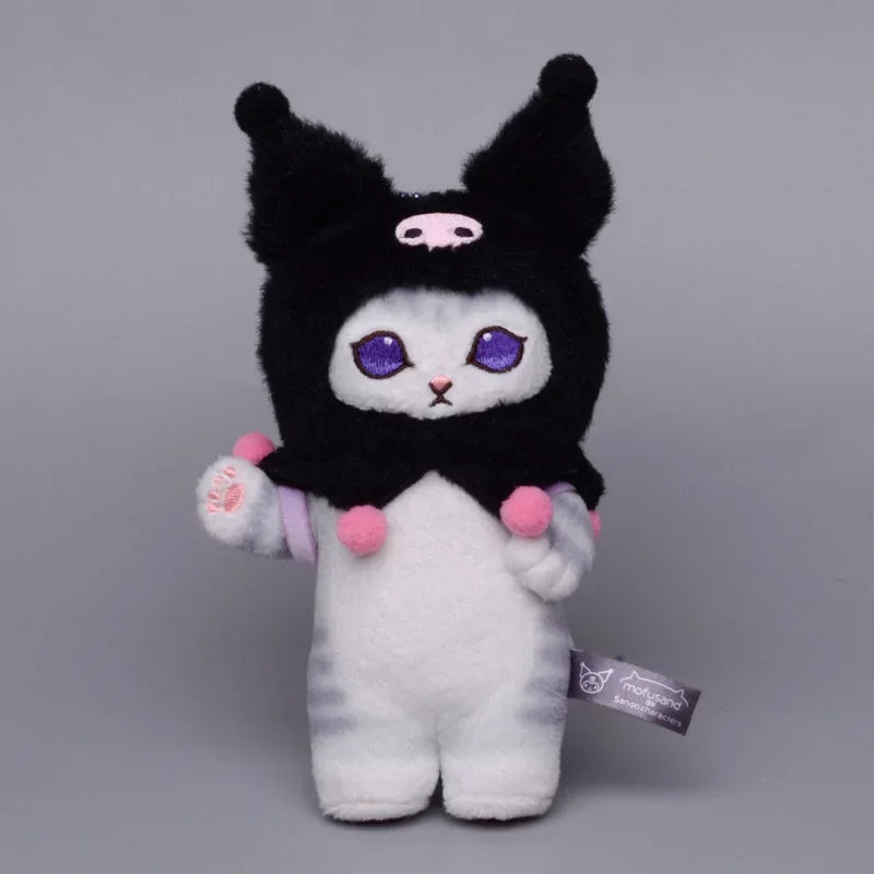 Sanrios Kuromi Shark Cat Series Plush Toy Keychain