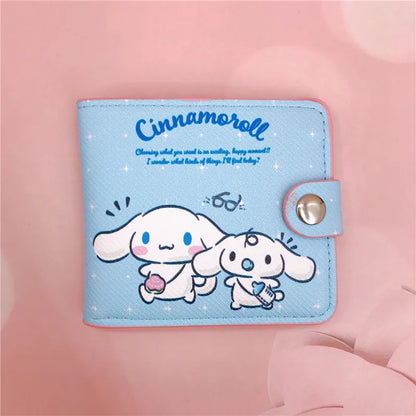 Sanrio Cinnamoroll Kawaii Coin Purse Card | Holder Wallet With Buttons