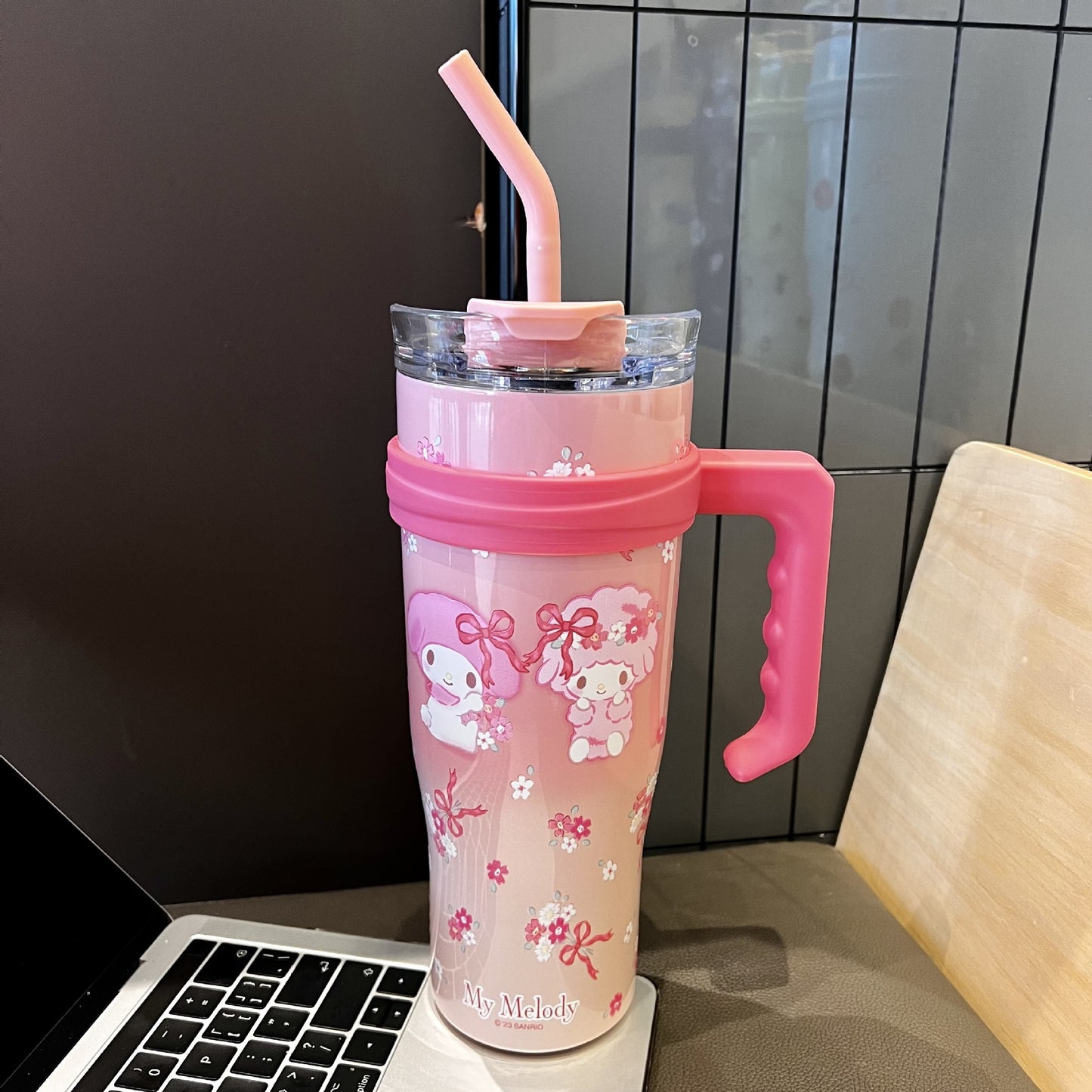 Sanrio My Melody 1200ml Vacuum Cup with Straw | Spacious and Kawaii Design