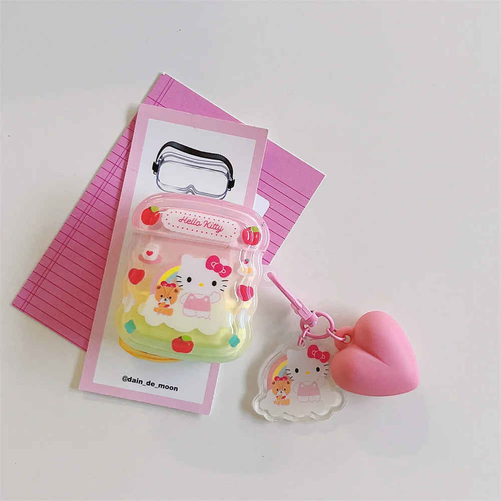 Colorful Sanrio Hello Kitty AirPods Case for Earphones