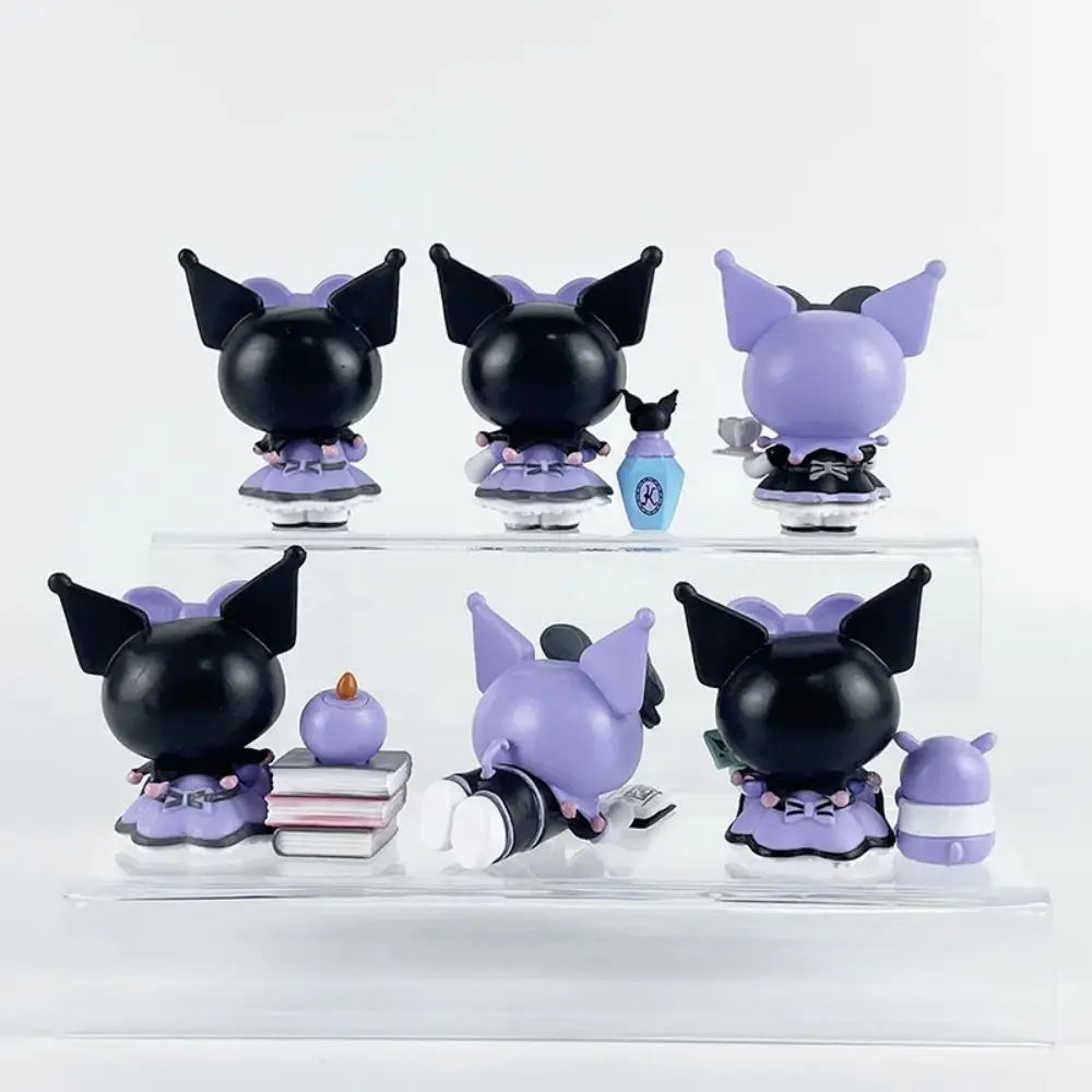 Lucky Divination Series Sanrio Kuromi Figure Toy Set (6Pcs)