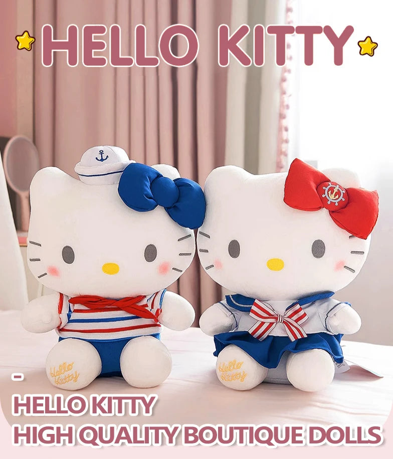 Hello Kitty Plush Toy Navy Uniform 