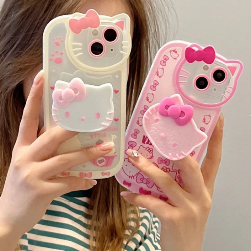 Hello Kitty Phone Cases with Stand and holder