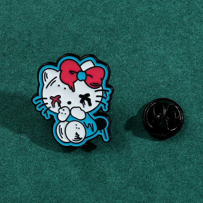 Sanrio Hello Kitty Badges Featuring Zombies