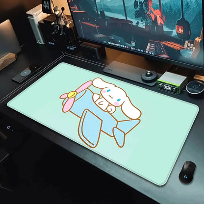 Cute Cinnamoroll Mousepad HD Printing Computer Gamers Locking Edge Non-slip Mouse Pad XXL90x40cm Keyboard PC Desk Pad