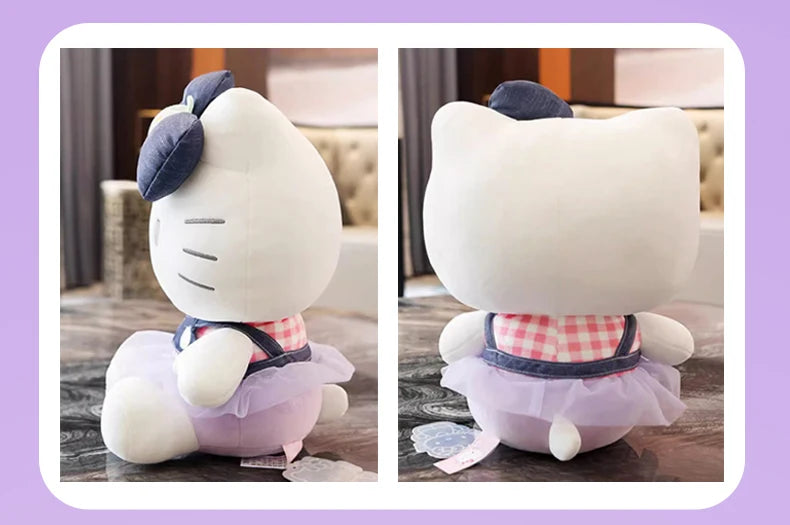 Sanrio Hello Kitty Stuffed Toys | Hello Kitty Wearing Blue Denim (24cm / 32cm)