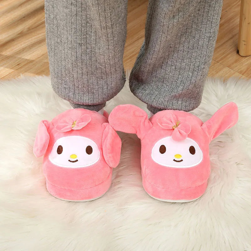 Sanrio My Melody House Slippers | Fluffy Slippers with Moving Ears