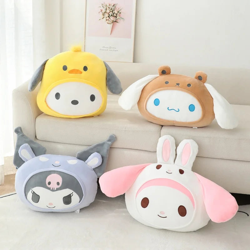 Sanrio Character Plush Pillow 40cm | Cute Kawaii Soft Cushion