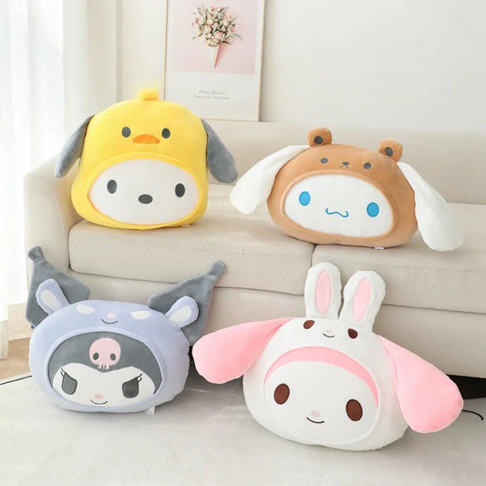 Sanrio Character Plush Pillow 40cm | Cute Kawaii Soft Cushion