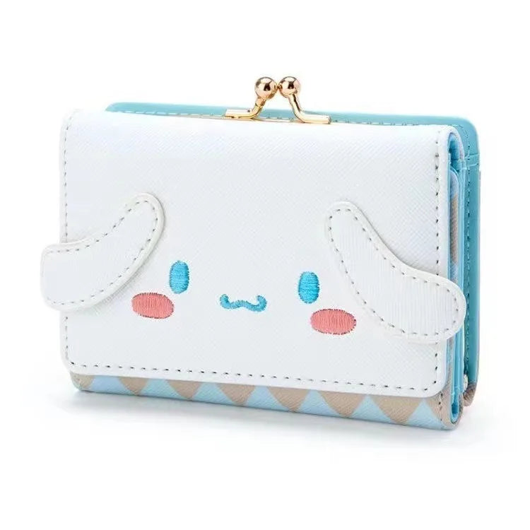 Sanrio Cinnamoroll PU Leather Folding Wallet – Cute and Compact